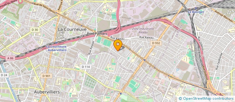 localisation de l'entreprise MONSIEUR SOKOU KANTE à LA COURNEUVE