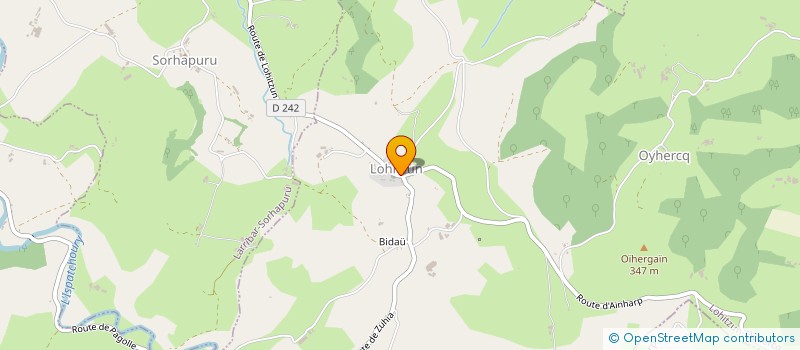 localisation de l'entreprise MONSIEUR SOLAL DELABIE  LOHITZUN-OYHERCQ