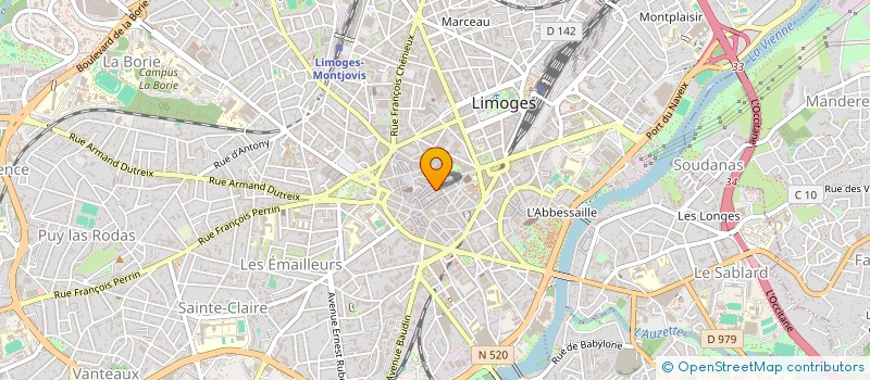 localisation de l'entreprise MONSIEUR SOLO FOFANA à LIMOGES