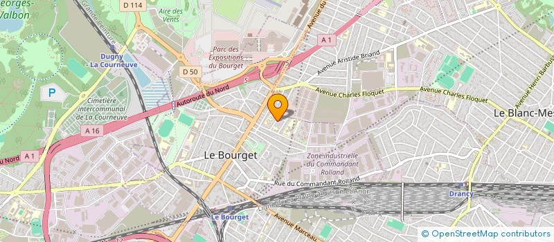 localisation de l'entreprise MONSIEUR SOM XXX à LE BOURGET