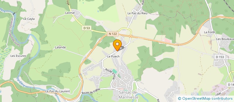 localisation de l'entreprise MONSIEUR SON CAO à SANSAC-DE-MARMIESSE