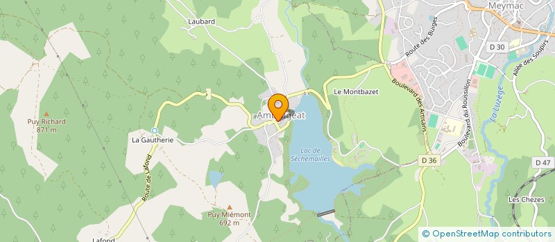 localisation de l'entreprise MONSIEUR SONAM LOCHON  DAVIGNAC