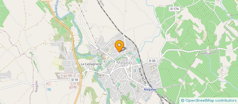 localisation de l'entreprise MONSIEUR SONARINN THONGVAN  MAGALAS