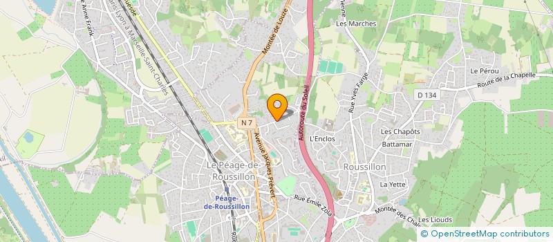 localisation de l'entreprise MONSIEUR SONER TEZGIN  LE PEAGE-DE-ROUSSILLON