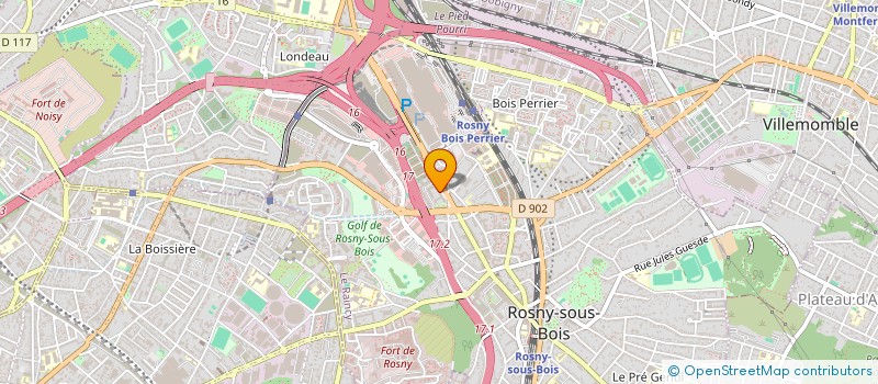 localisation de l'entreprise MONSIEUR SONIA HAMOUDI  ROSNY-SOUS-BOIS