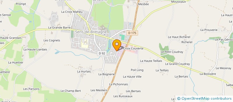 localisation de l'entreprise MONSIEUR SONIA HOULIER  SENS-DE-BRETAGNE