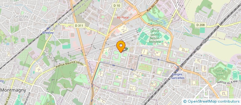 localisation de l'entreprise MONSIEUR SONLY LAGRANDEUR à SARCELLES
