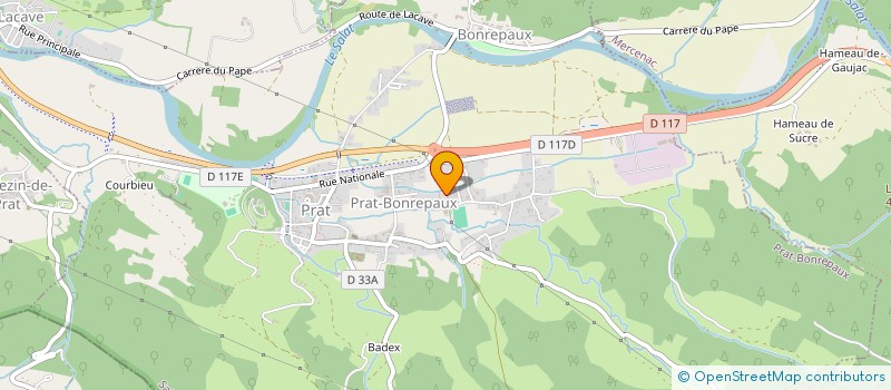 localisation de l'entreprise MONSIEUR SONNY BENEZECH à PRAT-BONREPAUX