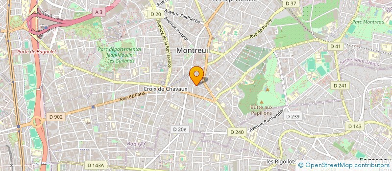 localisation de l'entreprise MONSIEUR SONNY BYRAM à MONTREUIL