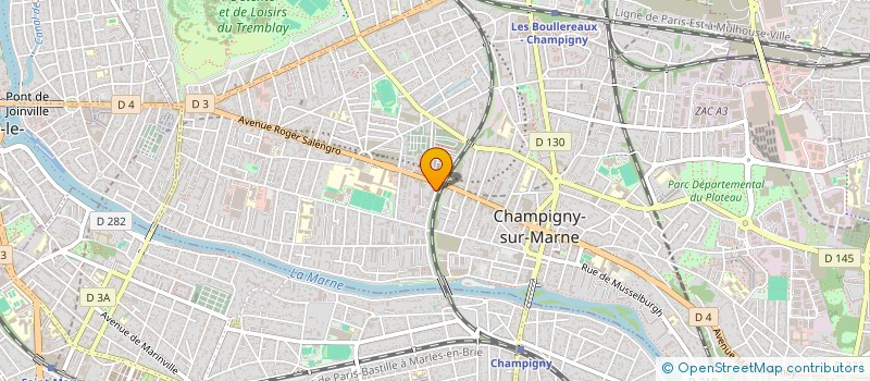 localisation de l'entreprise MONSIEUR SONNY LESUEUR à CHAMPIGNY-SUR-MARNE