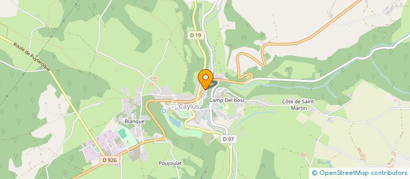 localisation de l'entreprise MONSIEUR SONNY PORTENART  CAYLUS