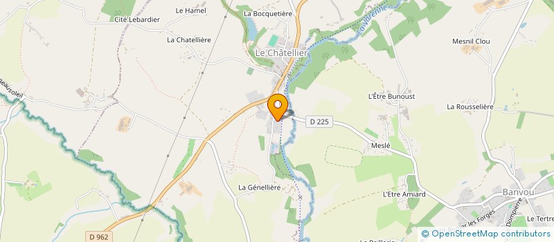 localisation de l'entreprise MONSIEUR SONNY RUELLE à LE CHATELLIER