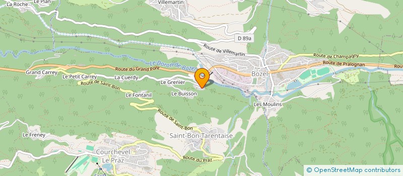 localisation de l'entreprise MONSIEUR SONNY UBERTALLI à COURCHEVEL