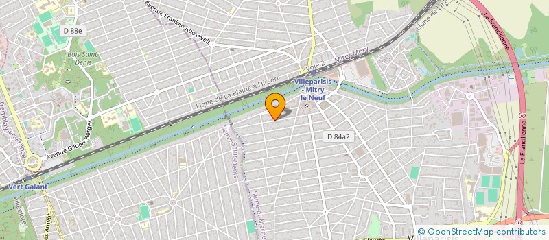 localisation de l'entreprise MONSIEUR SONY ALCIME  VILLEPARISIS