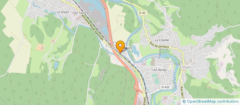 localisation de l'entreprise MONSIEUR SONY BALLAND  SAINT-NABORD