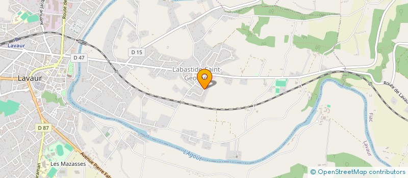 localisation de l'entreprise MONSIEUR SONY BRUN  LABASTIDE-SAINT-GEORGES