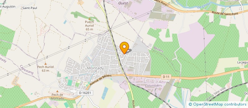 localisation de l'entreprise MONSIEUR SONY CAURET  MONTADY