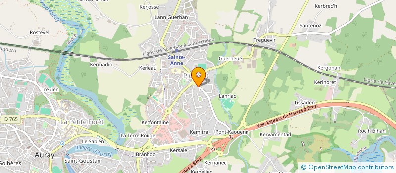 localisation de l'entreprise MONSIEUR SONY COMTE à AURAY