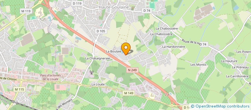 localisation de l'entreprise MONSIEUR SONY GUITTON  HAUTE-GOULAINE