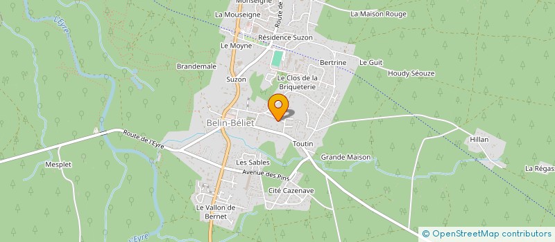 localisation de l'entreprise MONSIEUR SONY HOSTEINS  BELIN-BELIET