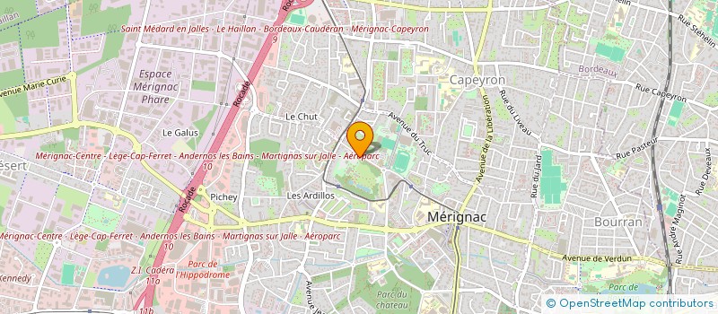 localisation de l'entreprise MONSIEUR SONY LAFERTIN  MERIGNAC