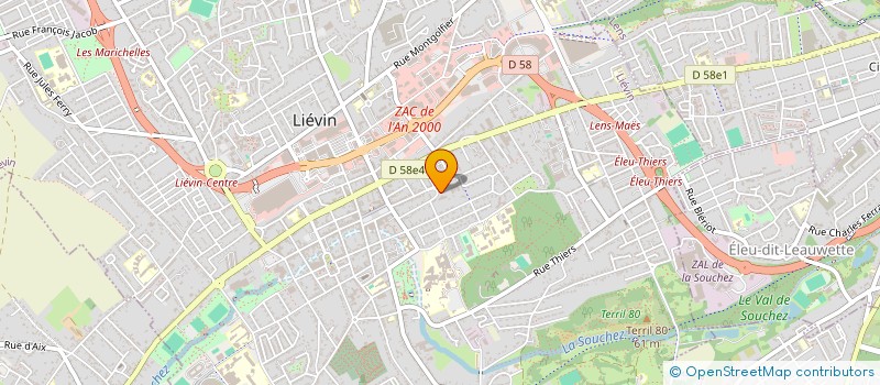 localisation de l'entreprise MONSIEUR SONY SAGE  LIEVIN