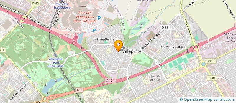 localisation de l'entreprise MONSIEUR SOODESH DHABARRY à VILLEPINTE