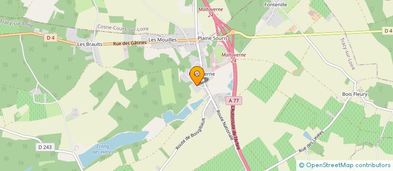 localisation de l'entreprise MONSIEUR SOPHIAN BOULAY à TRACY-SUR-LOIRE