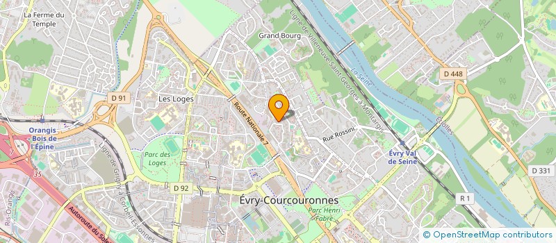 localisation de l'entreprise MONSIEUR SOPHIAN BOUSSOFFARA à EVRY-COURCOURONNES