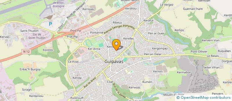 localisation de l'entreprise MONSIEUR SOPHIAN ELKARIMI  GUIPAVAS