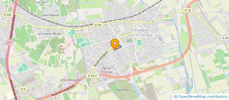 localisation de l'entreprise MONSIEUR SOPHIAN MARQUES  ENTRAIGUES-SUR-LA-SORGUE