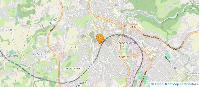 localisation de l'entreprise MONSIEUR SOPHIAN MARTINEZ  VOIRON