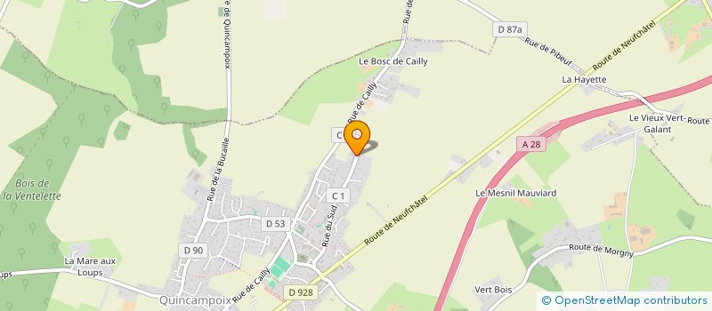 localisation de l'entreprise MONSIEUR SOPHIAN THERESINE  QUINCAMPOIX