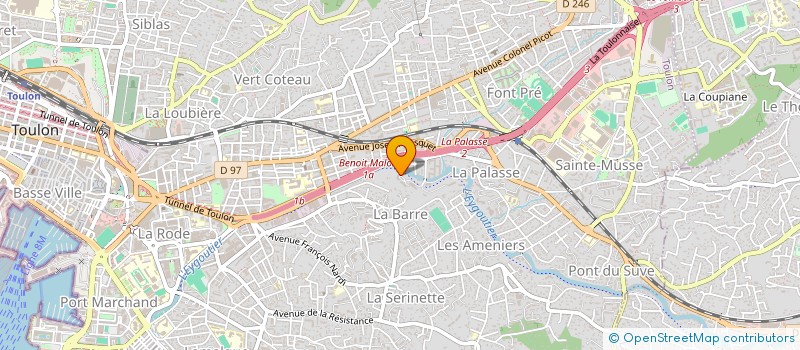 localisation de l'entreprise MONSIEUR SOPHIAN ZOUAOUI  TOULON