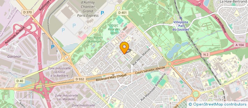 localisation de l'entreprise MONSIEUR SOPHIANE AMNACHE à AULNAY-SOUS-BOIS