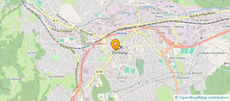 localisation de l'entreprise MONSIEUR SOPHIANE BEGNA  FIRMINY