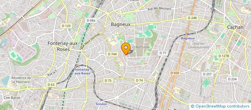 localisation de l'entreprise MONSIEUR SOPHIANE DJERRAR à BAGNEUX