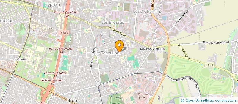 localisation de l'entreprise MONSIEUR SOPHIANE HABI  BRON