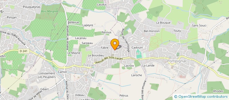 localisation de l'entreprise MONSIEUR SOPHIANE OUBEIDA  TRESSES