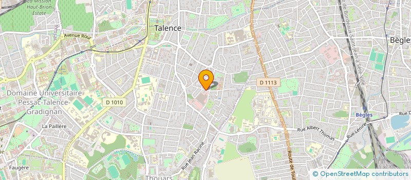 localisation de l'entreprise MONSIEUR SOPHIE ROBERT  TALENCE