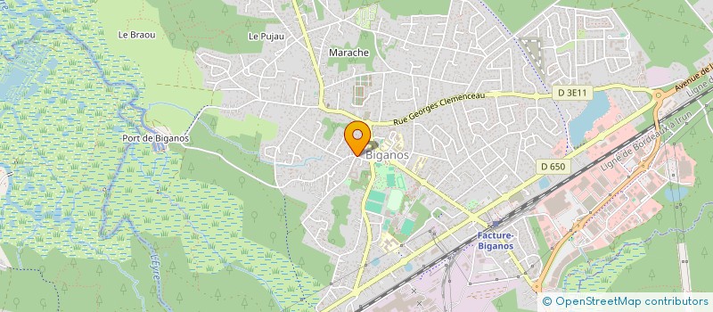 localisation de l'entreprise MONSIEUR SOPHIEN BELHADJ  BIGANOS