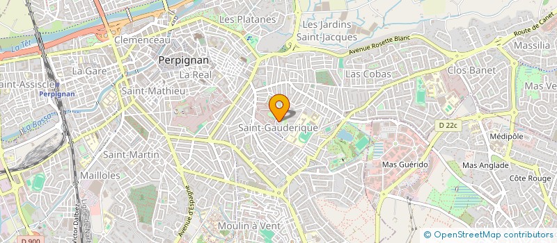 localisation de l'entreprise MONSIEUR SOPHIEN JOUAK  PERPIGNAN