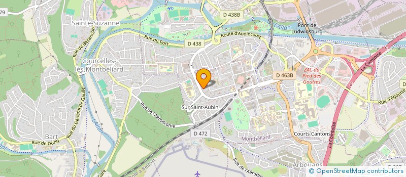 localisation de l'entreprise MONSIEUR SOPHIEN MILET à MONTBELIARD