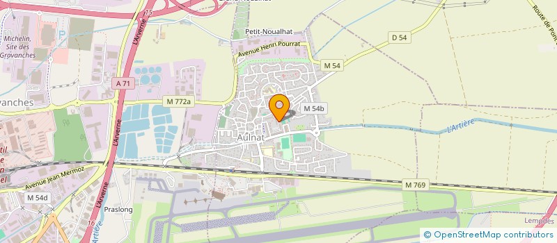 localisation de l'entreprise MONSIEUR SOPHIEN TALBI  AULNAT