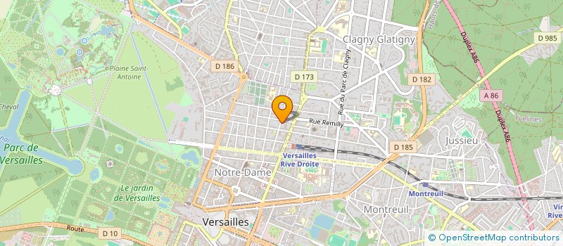 localisation de l'entreprise MONSIEUR SORANE MATHIEU  VERSAILLES