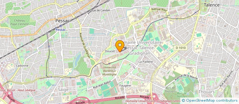 localisation de l'entreprise MONSIEUR SOREL DIEUDONNE à BORDEAUX
