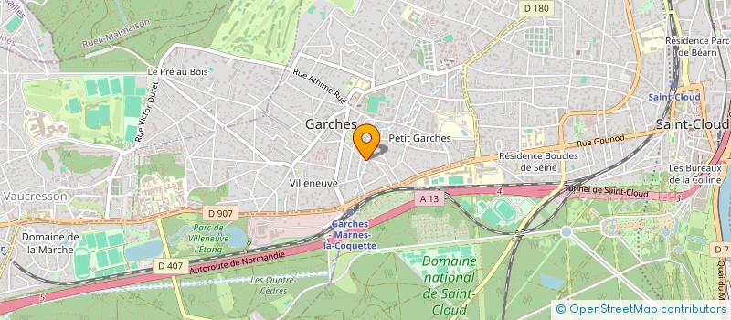 localisation de l'entreprise MONSIEUR SOREN PREVOST à GARCHES