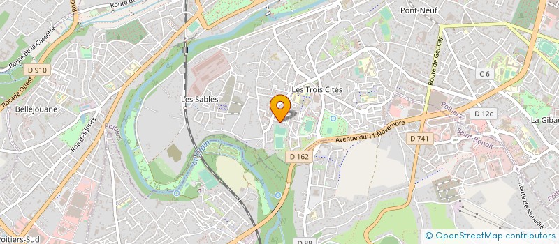 localisation de l'entreprise MONSIEUR SORIBA DIAKHABY  POITIERS