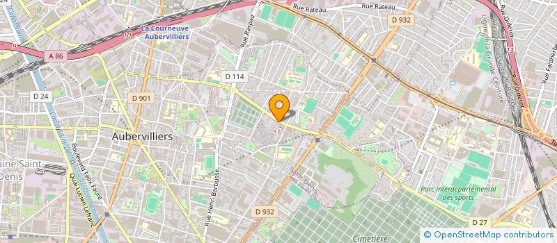 localisation de l'entreprise MONSIEUR SORIBA GUIRASSY  AUBERVILLIERS