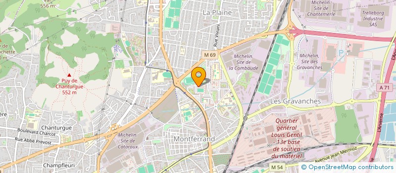 localisation de l'entreprise MONSIEUR SORIBA KOUROUMA  CLERMONT-FERRAND